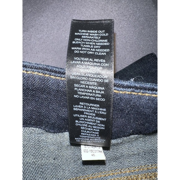 Chico's So Slimming Ankle Jeans Dark Wash Sz L (2) 12 Cuffed Hem Casual Comfort - Picture 10 of 10